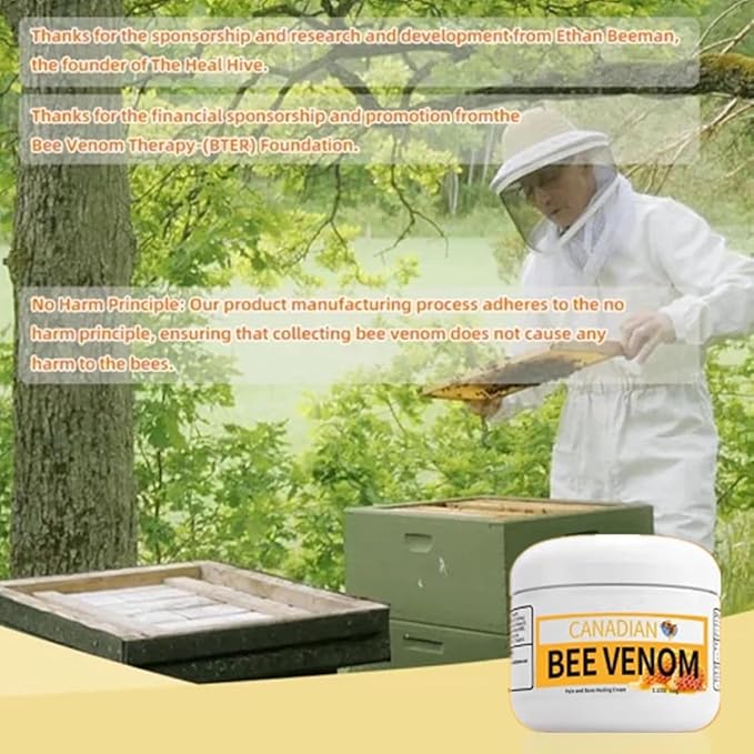 💯✅Crema curativa para el dolor y los huesos con veneno de abeja 🐝canadiense🌟🤯