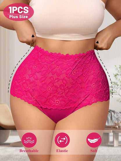 💯🔝SET DE 4 Cacheteros De Encaje Sin Costuras ⭐⭐⭐⭐⭐ De Cintura De Corte Alto Para Mujer💃