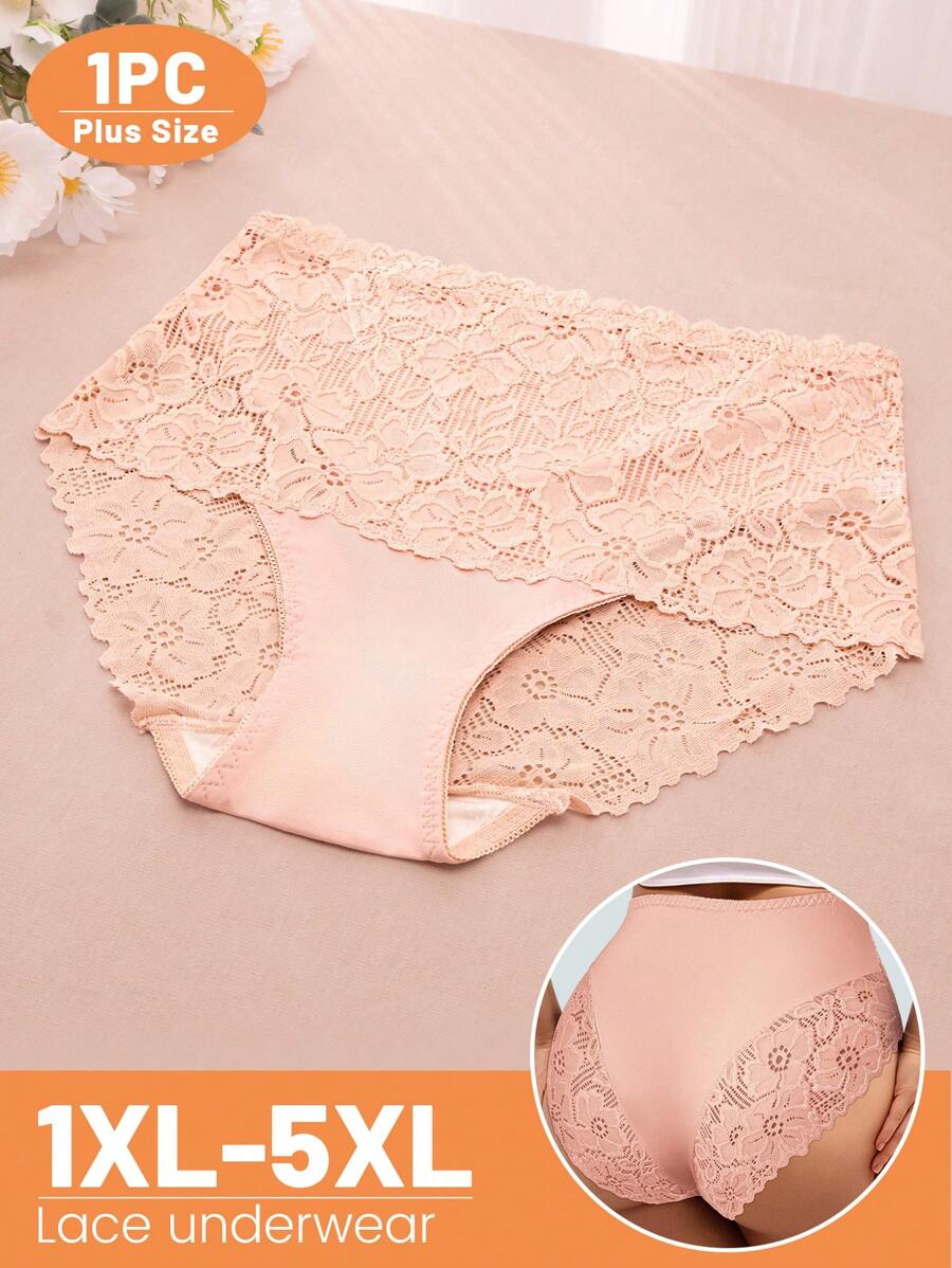 💯🔝SET DE 4 Cacheteros De Encaje Sin Costuras ⭐⭐⭐⭐⭐ De Cintura De Corte Alto Para Mujer💃