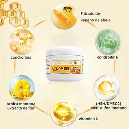 💯✅Crema curativa para el dolor y los huesos con veneno de abeja 🐝canadiense🌟🤯