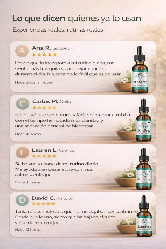 🎧 EchoFree™ Pro⚡Apoyo Natural para tu Audición🍃