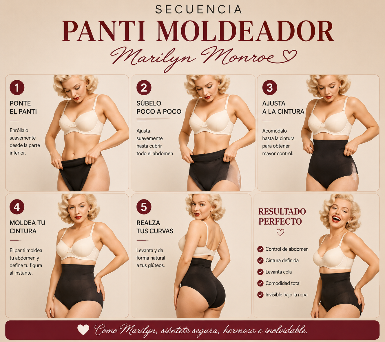 🌟💖 SE AGOTAN LOS PANTIS CONTROL TOTAL MARILYN MONROE🌸