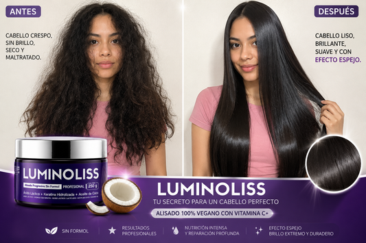 💜⚡ LUMINOLISS ALISADO PROGRESIVO EFECTO ESPEJO, 🤩YA NO NECESITARAS PEINARTE 🎀💯