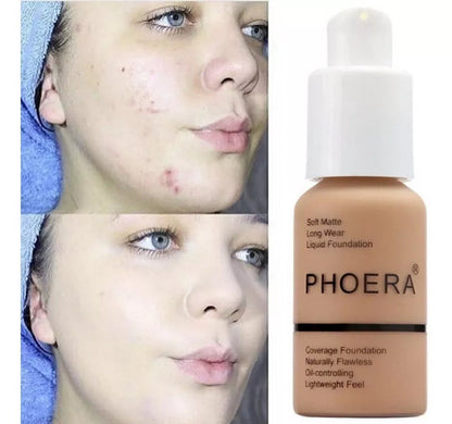 👉🤩BASE PHOERA MATTE ALTA COBERTURA PARA TODO TIPO DE PIEL💫🔥
