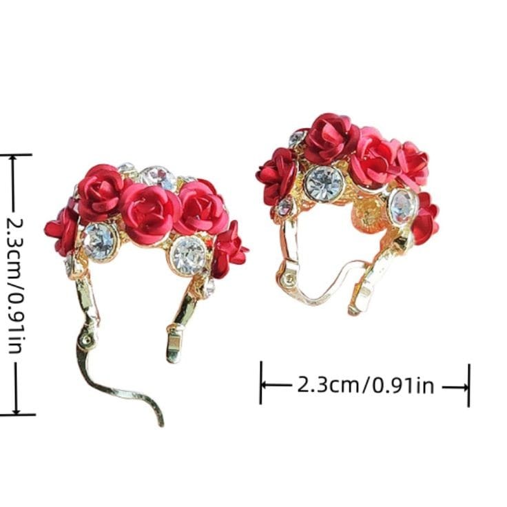 🌹💫ARETES CESTA FLORAL🥰🪻