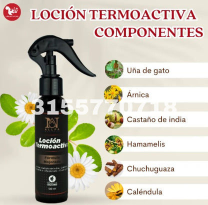 🔥🔥Loción Termoactiva 🤩 Alivia musculares y articulares 🍃🔥🔥