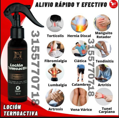🔥🔥Loción Termoactiva 🤩 Alivia musculares y articulares 🍃🔥🔥
