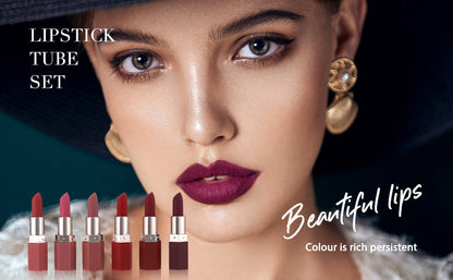 🔥💋💫JUEGO DE 6 LABIALES MATE DE LARGA DURACION💋🔥👈