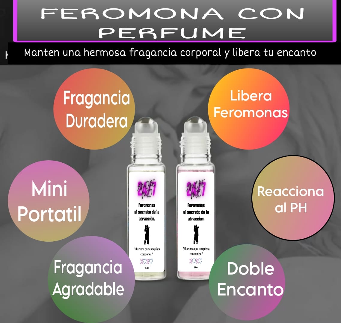 💘🔥PERFUME CON FEROMONAS⭐⭐⭐⭐⭐ AMORE MIO👩‍❤️‍💋‍👨💯% NATURAL💚¡DESPIERTA PASIONES Y DÉJATE ENVOLVER POR EL PODER DE LA ATRACCIÓN! 💫✨"